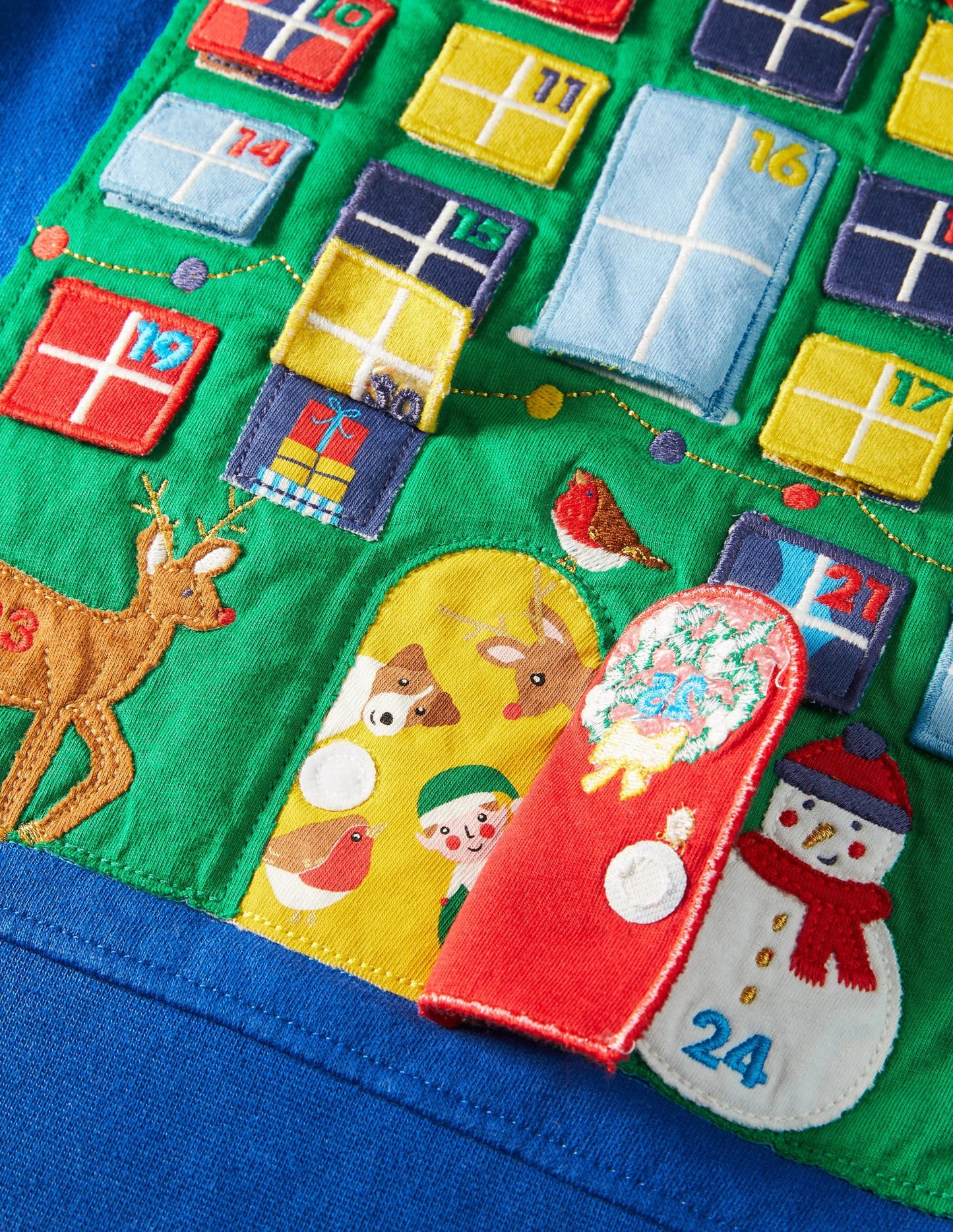 Advent Calendar Sweatshirt-Brilliant Blue