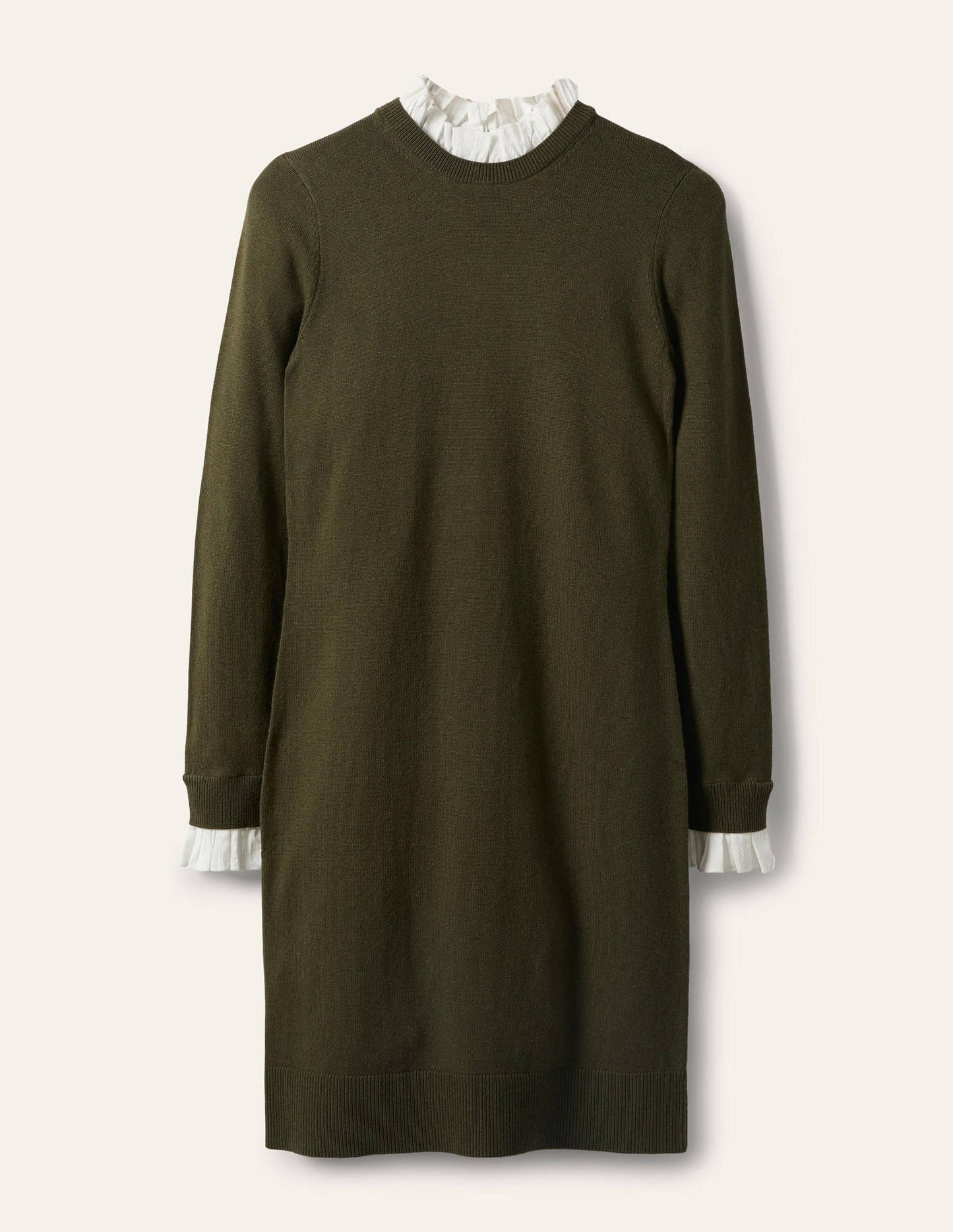 Beatrice Knitted Dress-Classic Khaki