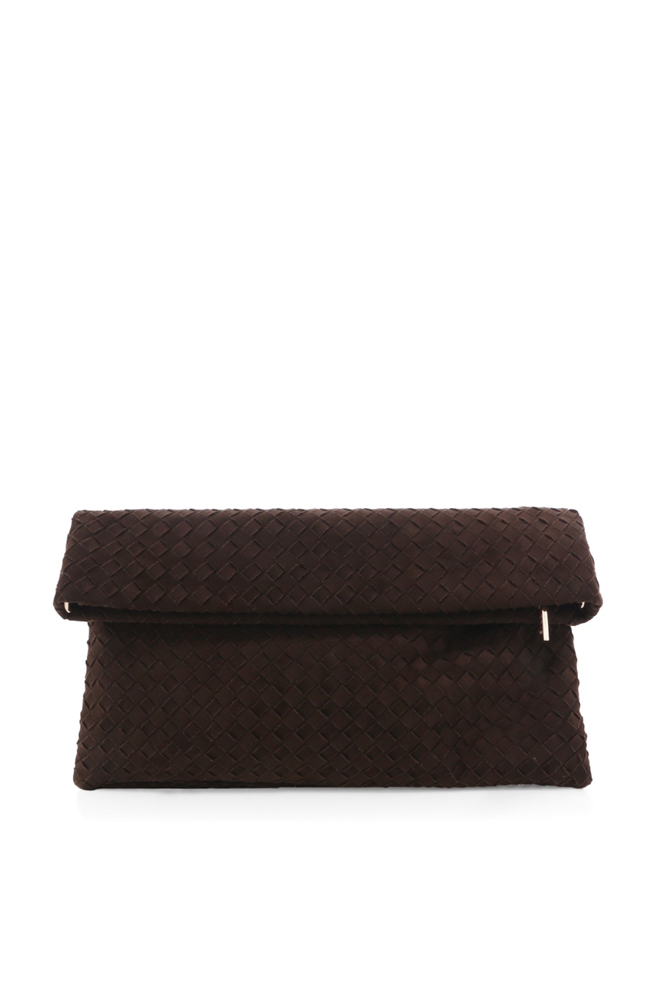 Alicia Clutch Bag Dark Cacao Suede