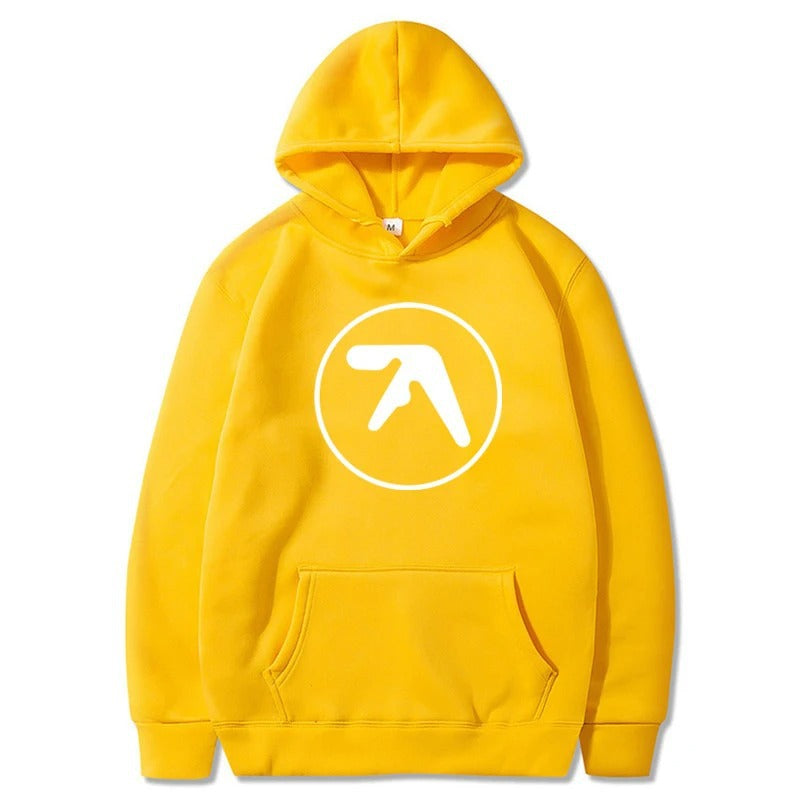 Aphex Twin Clothing Aphex Twin Logo Printed Hoodie Sweatshirt Pullover Men Women