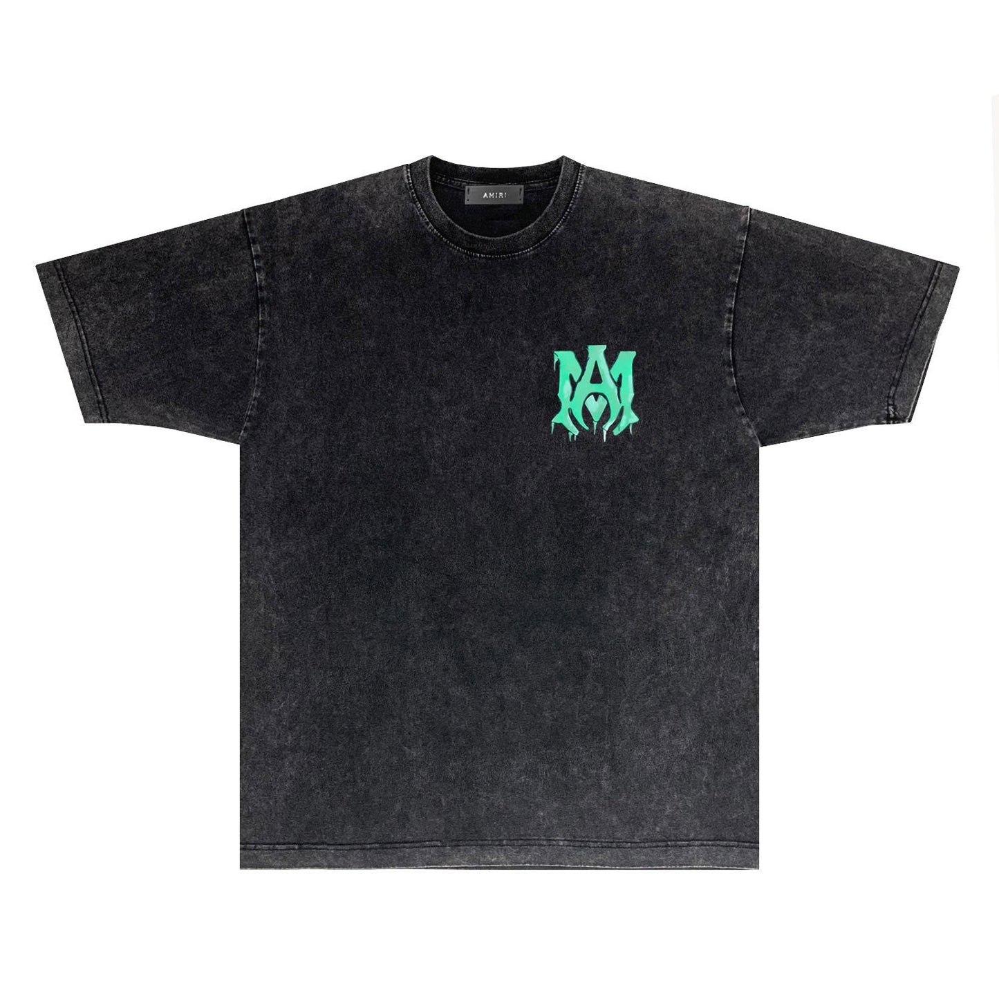 Amiri T-shirt Washed and Worn Retro Short Sleeve T-shirt