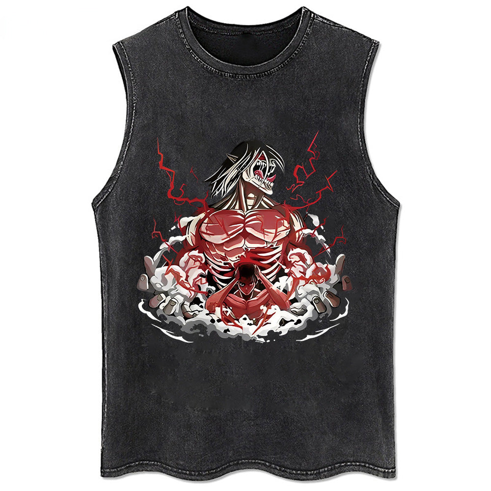 Anime Attack On Titan T-Shirt Hip Hop Oversized Streetwear