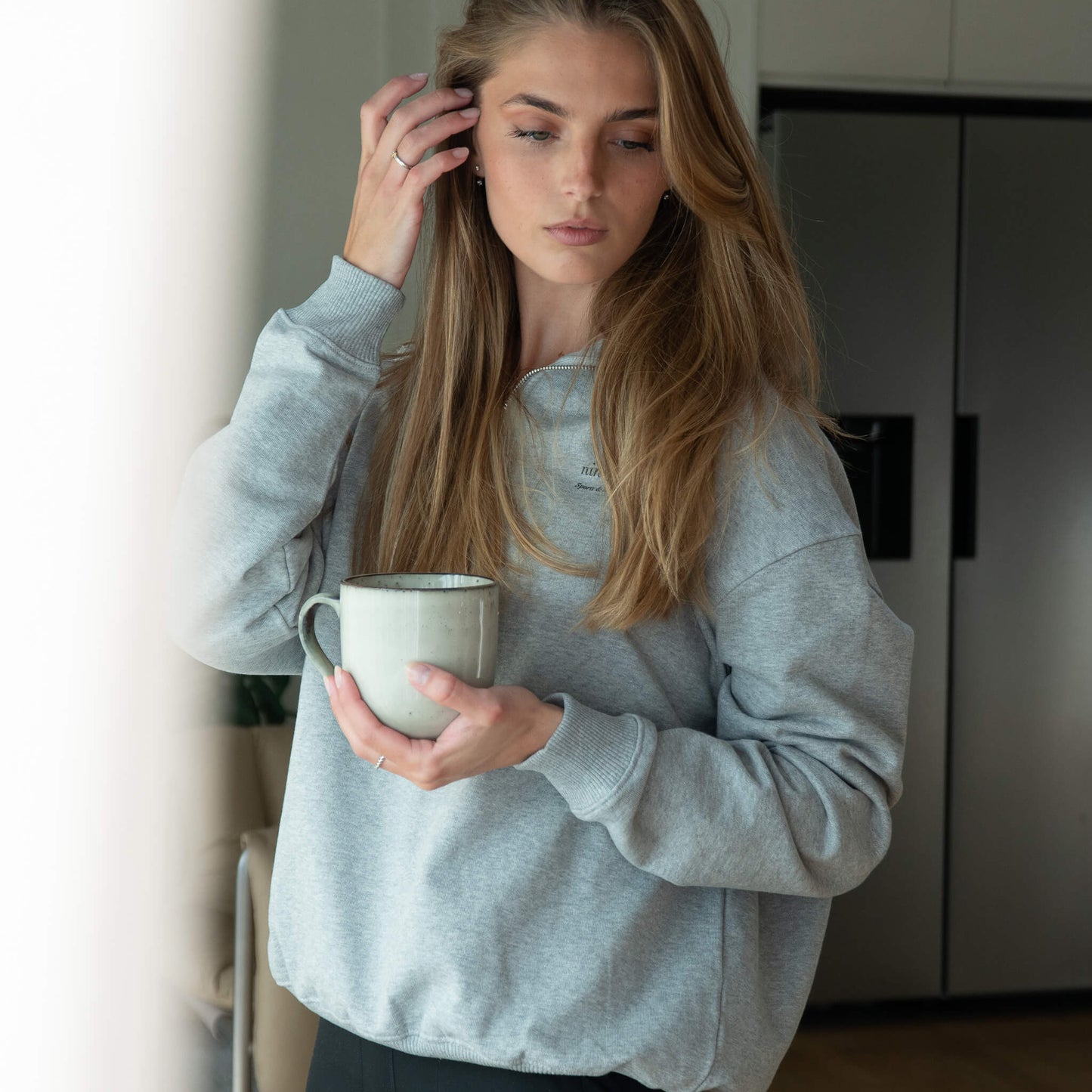 Quarter-Zip Relaxed Sweater