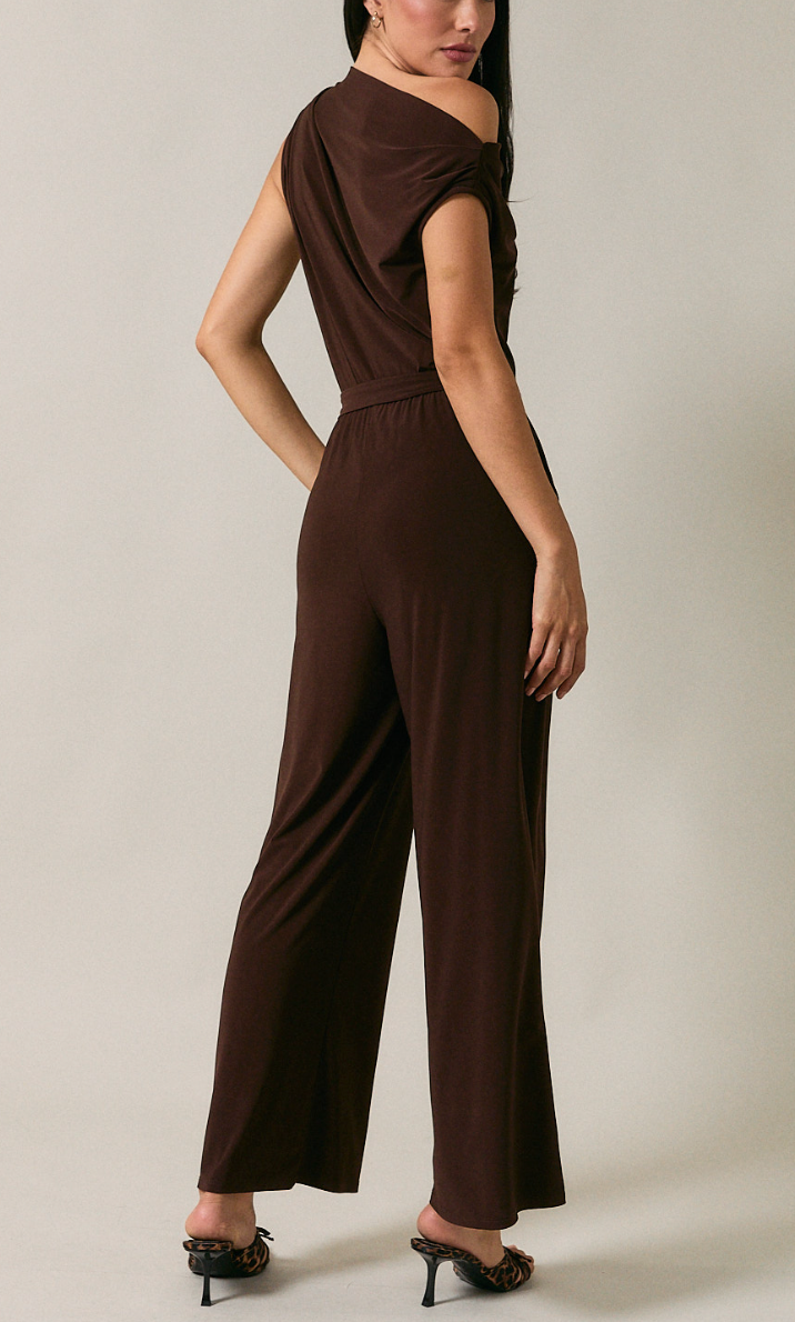 Espresso Asymmetrical Jumpsuit