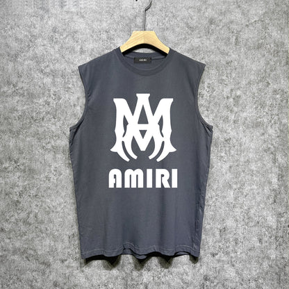Amiri tank top cashew flower large simple logo printing