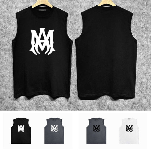 Amiri tank top large simple logo printing