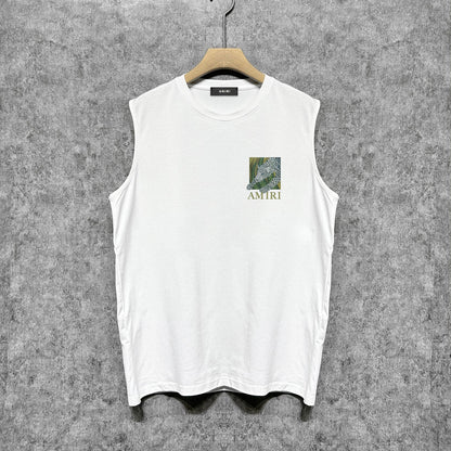 Amiri tank top black panther print