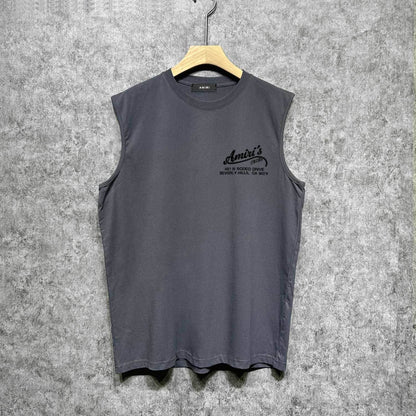 Amiri tank top bone crack print