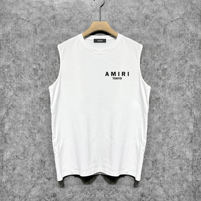 Amiri tank top tokyo bones print