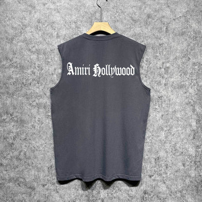 Amiri tank top sanskrit printing