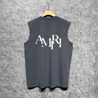 Amiri tank top with overlapping letter print