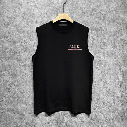 Amiri tank top with crayon horizontal stripes printing