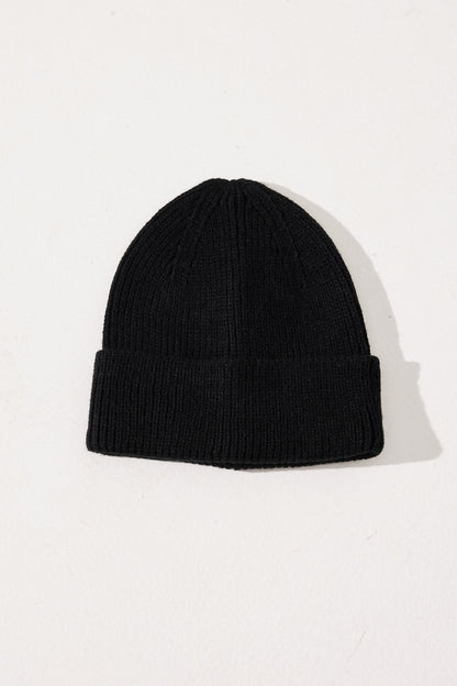Folded Beanie Black