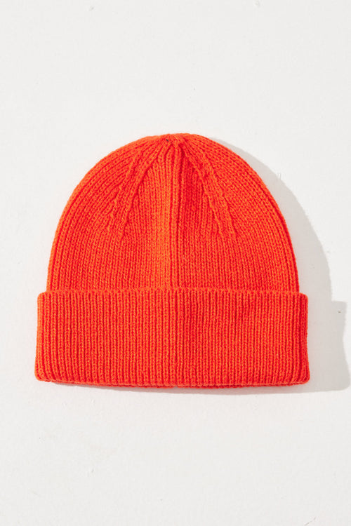 Folded Beanie Coral