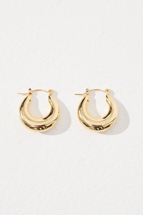 Amaline Hoop Earring Gold Plated