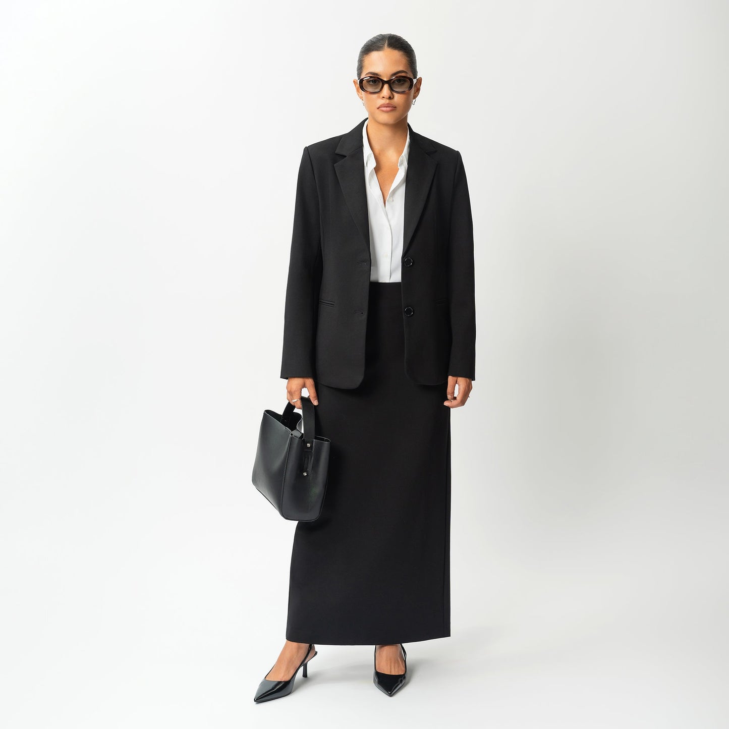 Tailored Ponte Maxi Skirt