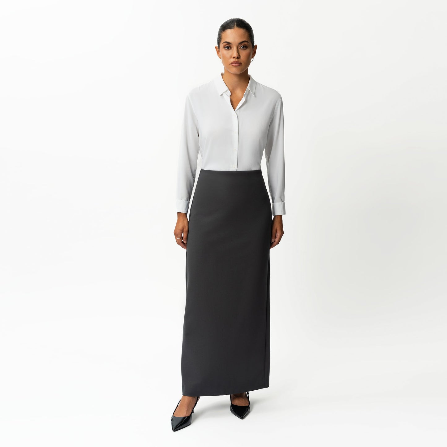 Tailored Ponte Maxi Skirt