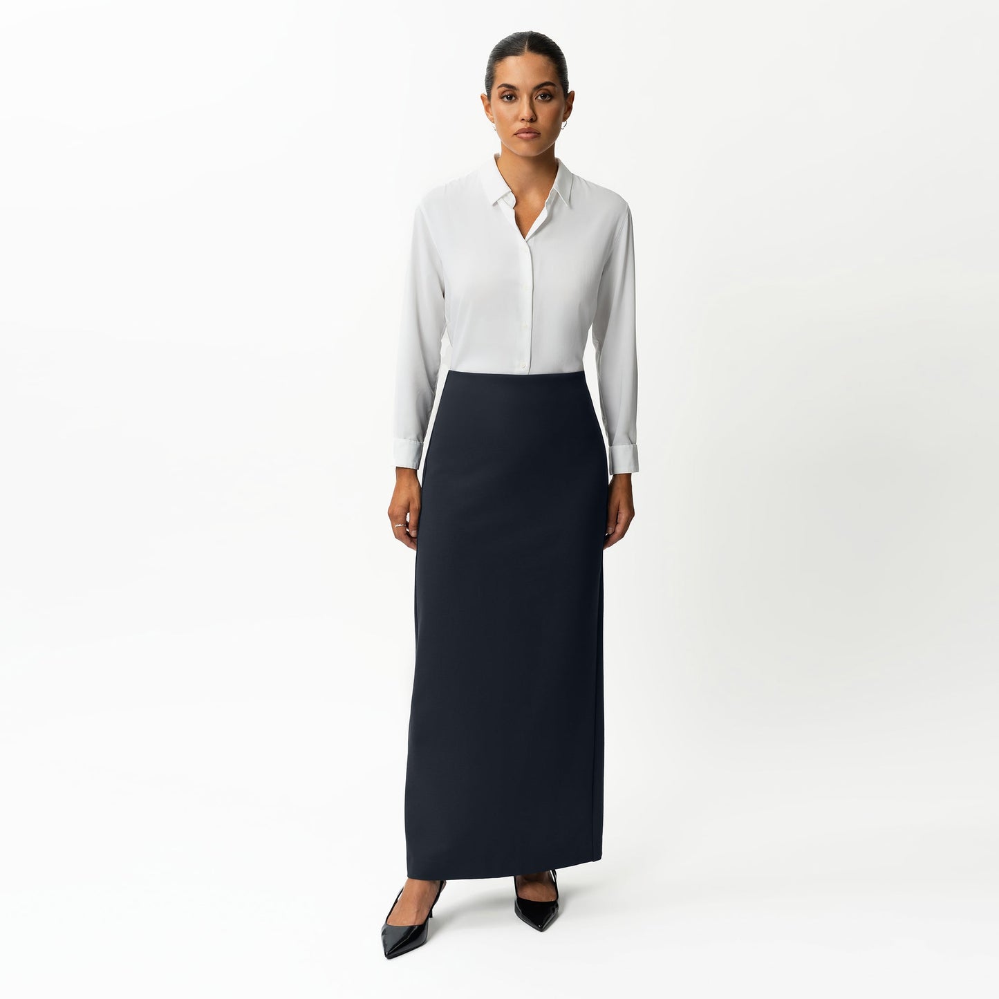 Tailored Ponte Maxi Skirt