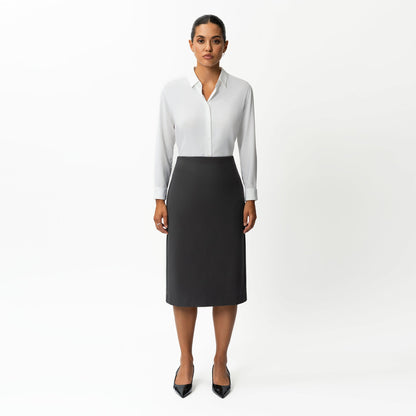 Tailored Ponte Midi Skirt