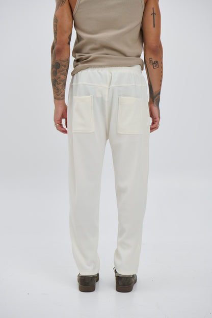 Lawrence Ribbed Pants Ivory - FINAL SALE