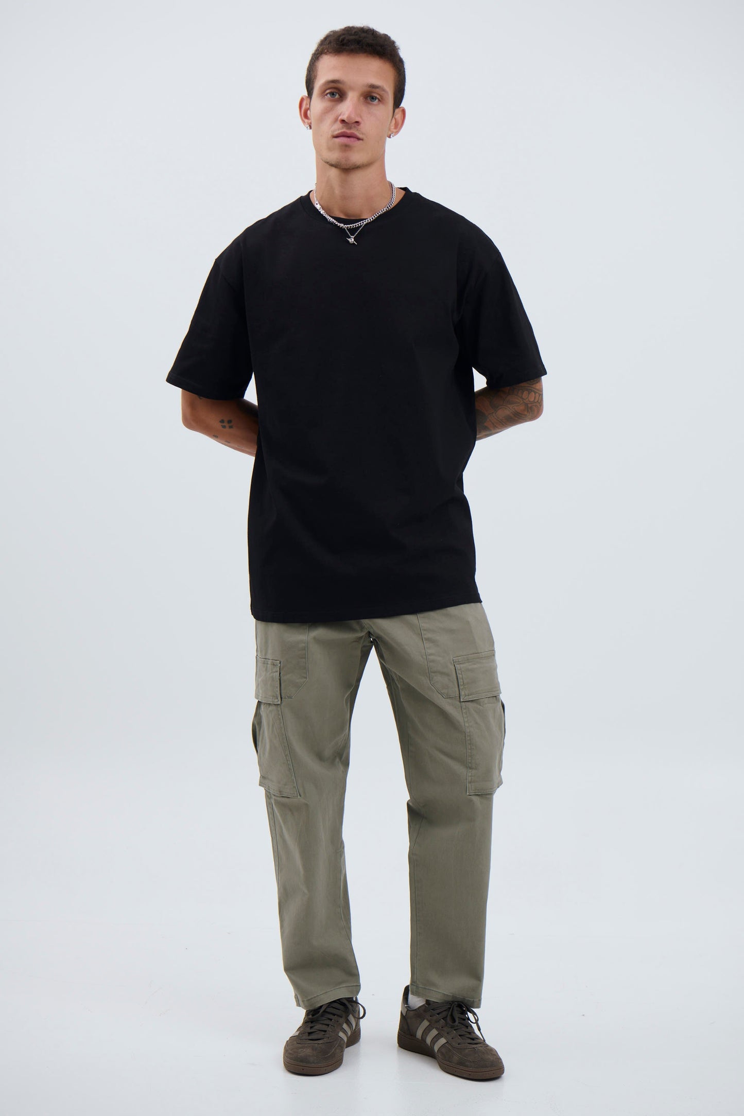 Damien Drop Cargo Pant Khaki - FINAL SALE