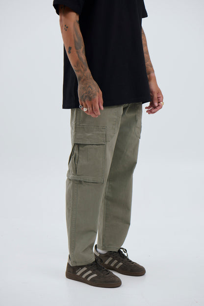 Damien Drop Cargo Pant Khaki - FINAL SALE