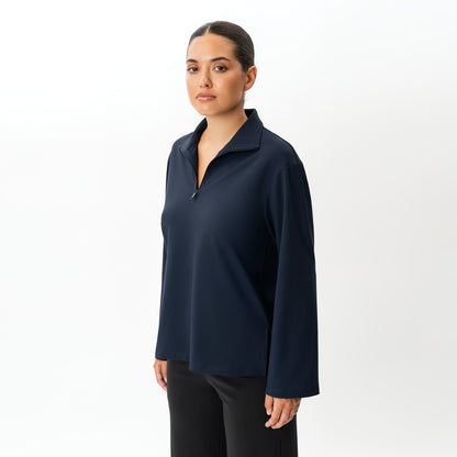Asana Relaxed Quarter-zip
