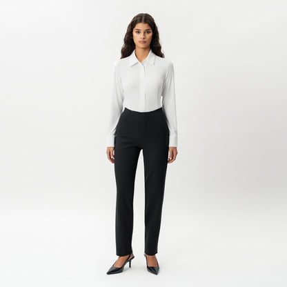 Tailored Ponte Straight Trouser