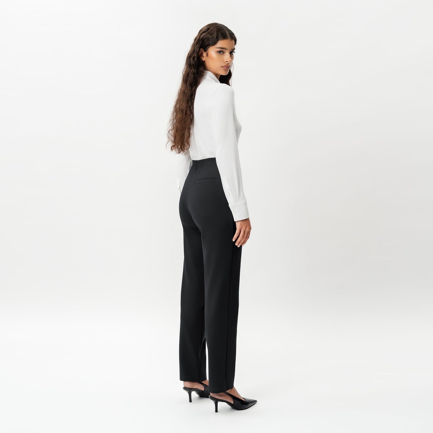 Tailored Ponte Straight Trouser