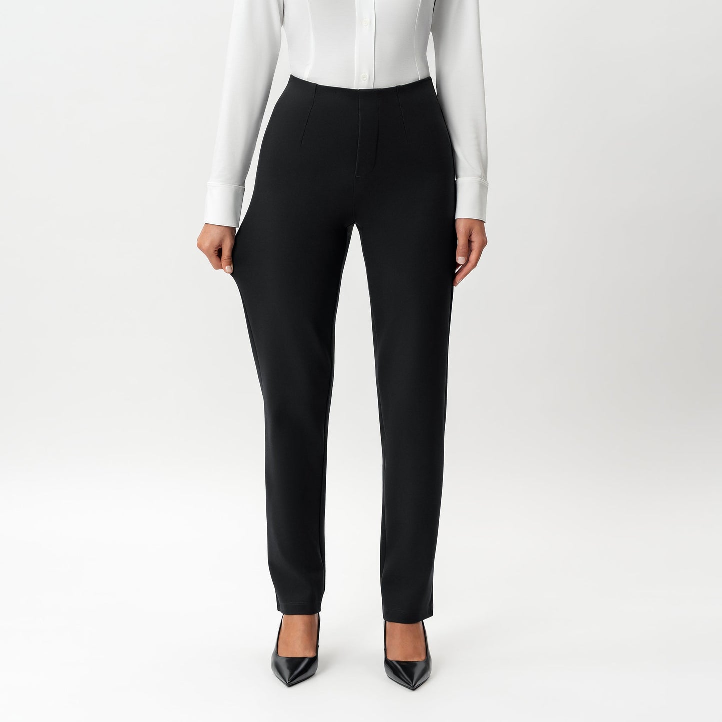 Tailored Ponte Straight Trouser