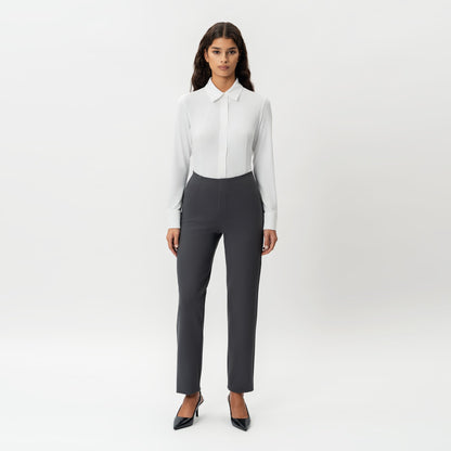 Tailored Ponte Straight Trouser