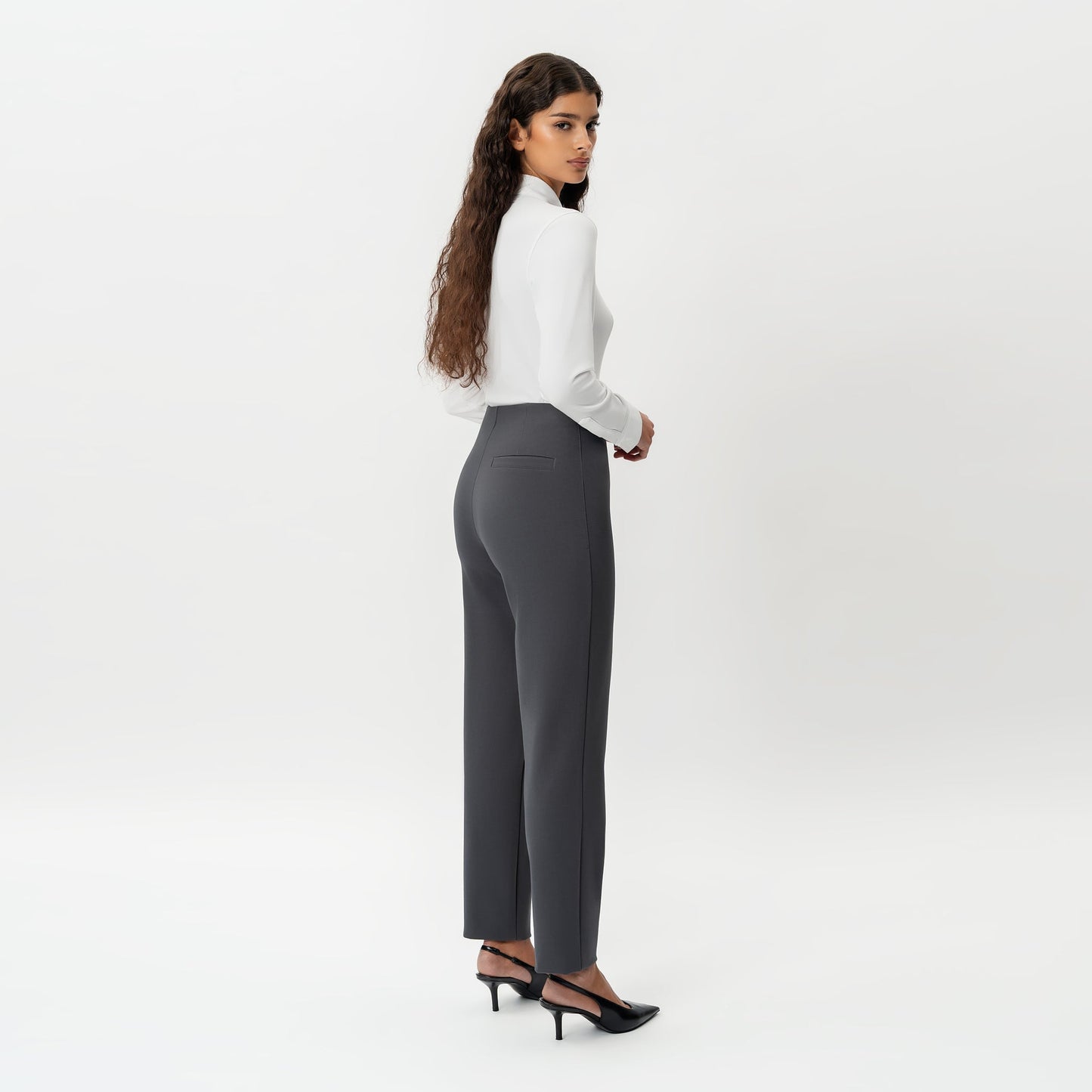 Tailored Ponte Straight Trouser