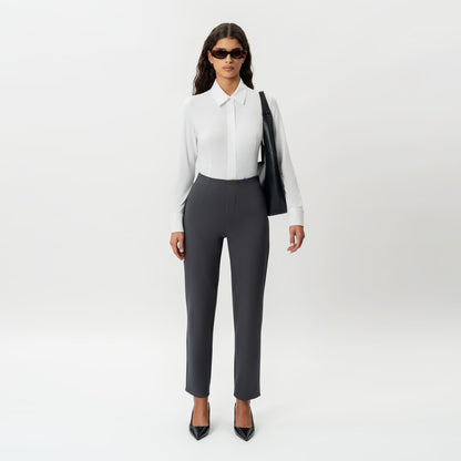 Tailored Ponte Straight Trouser