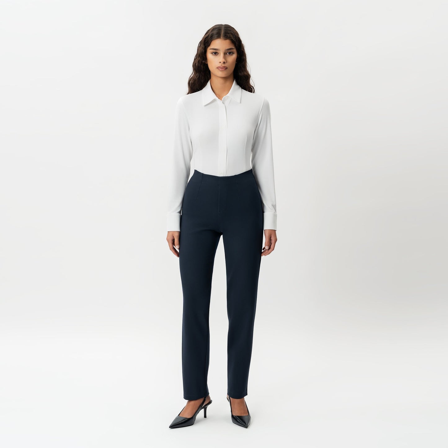 Tailored Ponte Straight Trouser