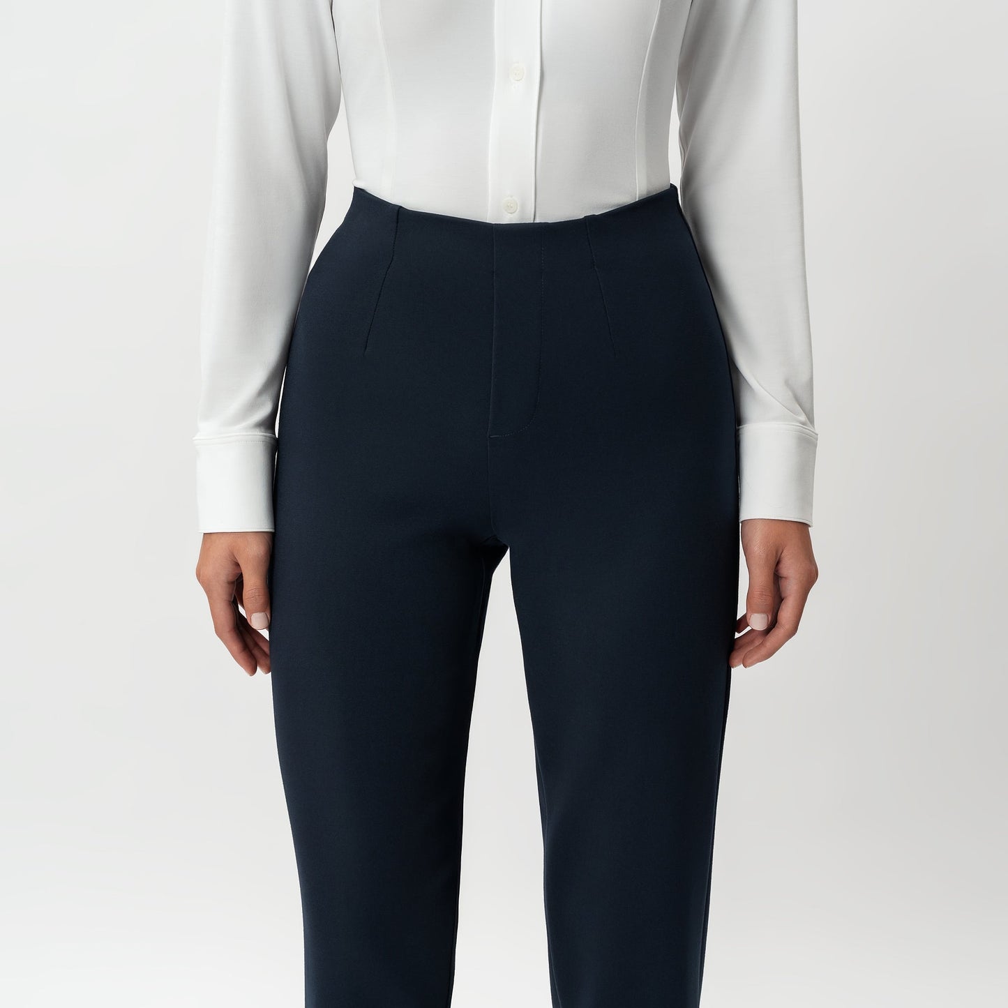 Tailored Ponte Straight Trouser