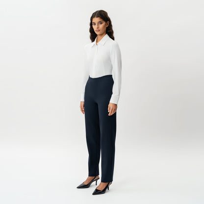 Tailored Ponte Straight Trouser
