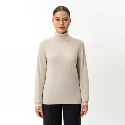 Merino Wool Relaxed Turtleneck