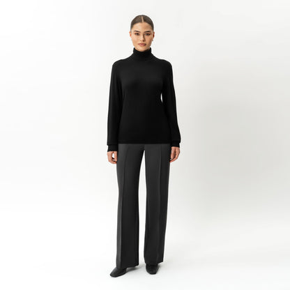Merino Wool Relaxed Turtleneck