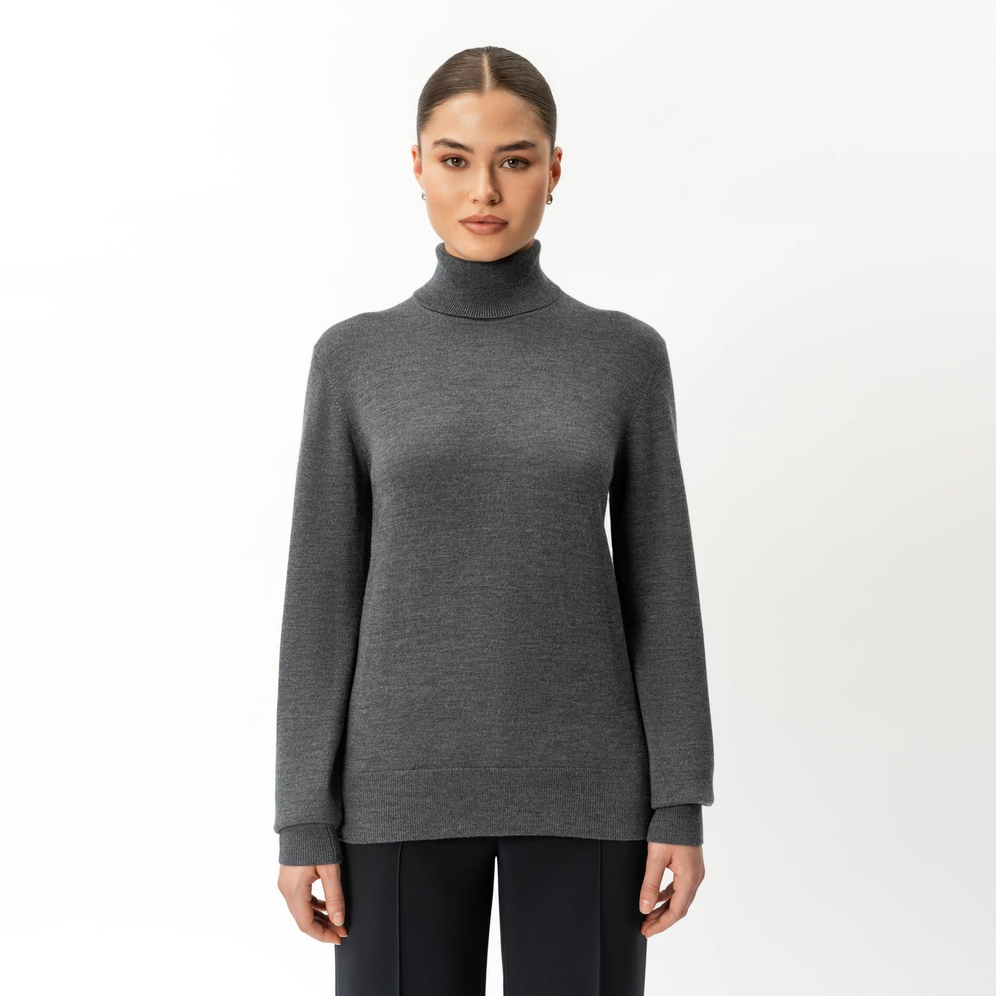 Merino Wool Relaxed Turtleneck