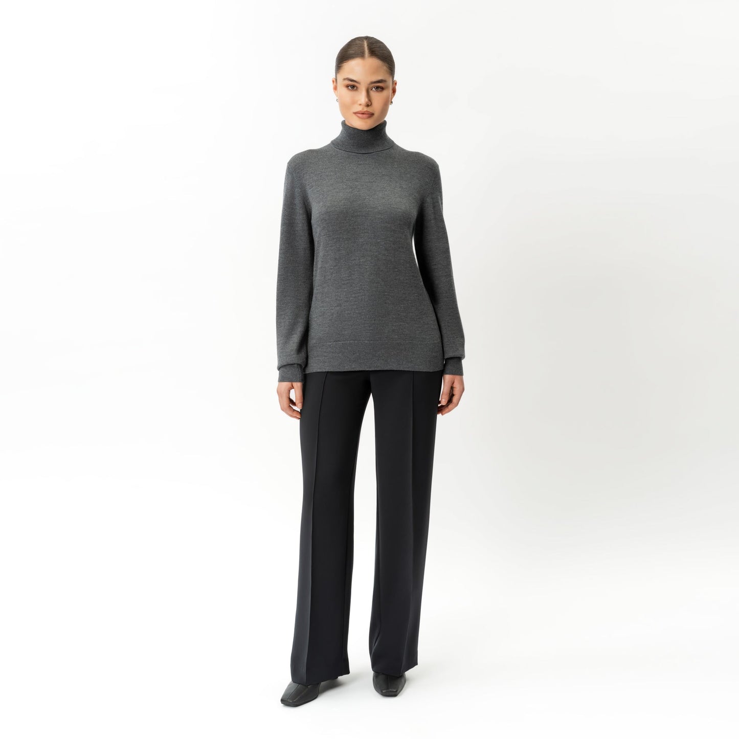 Merino Wool Relaxed Turtleneck