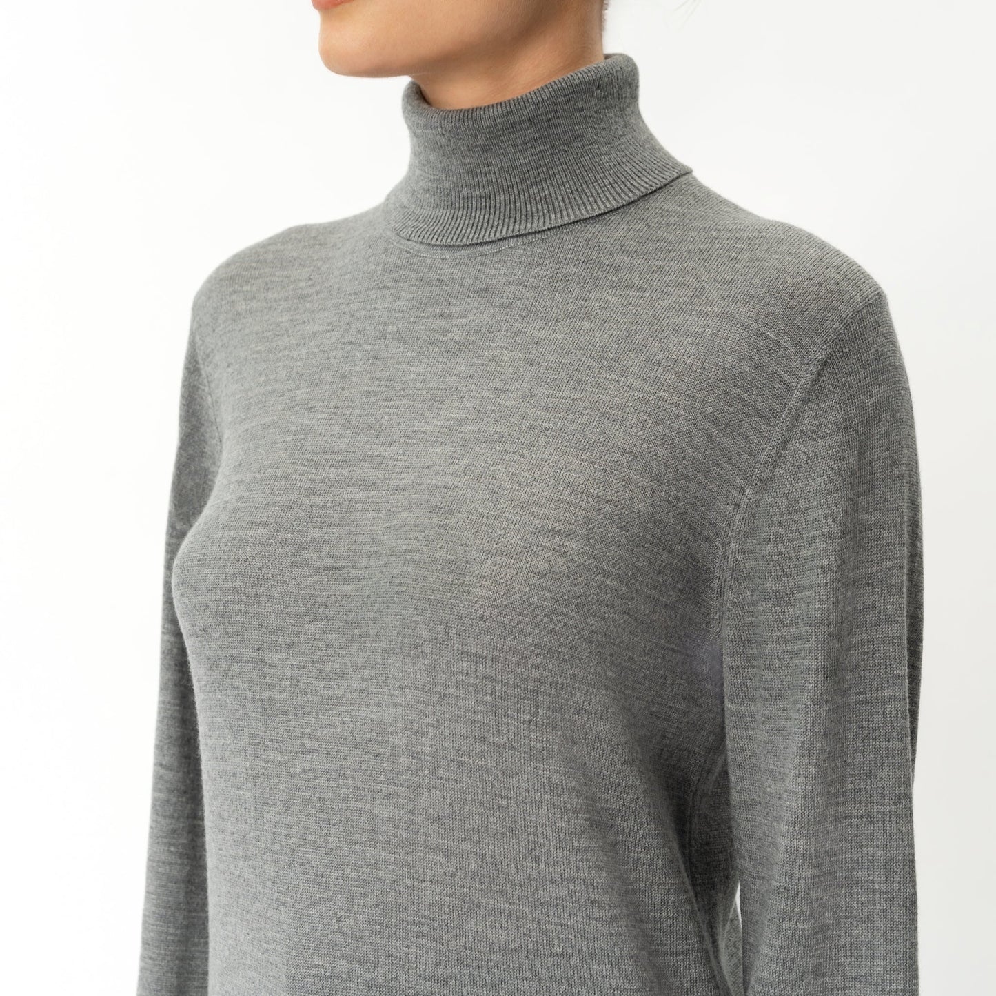 Merino Wool Relaxed Turtleneck