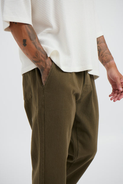 Jordan Relaxed Pant Olive - FINAL SALE