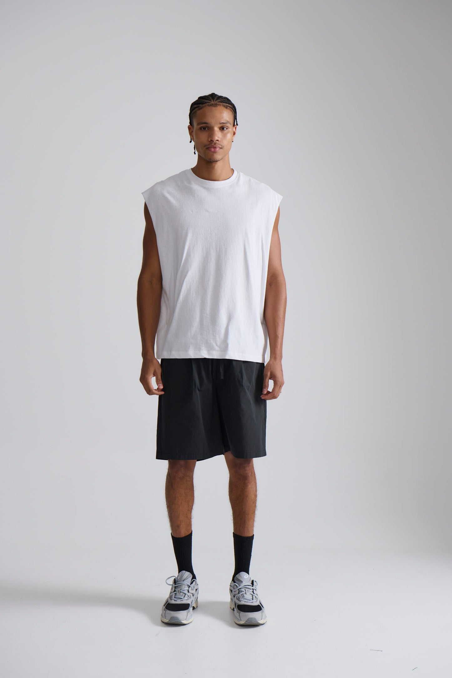 Elijah Soft Cotton Tank White - FINAL SALE