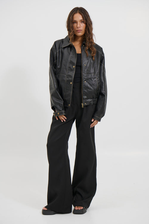 Jorja Bomber Jacket Vintage Black
