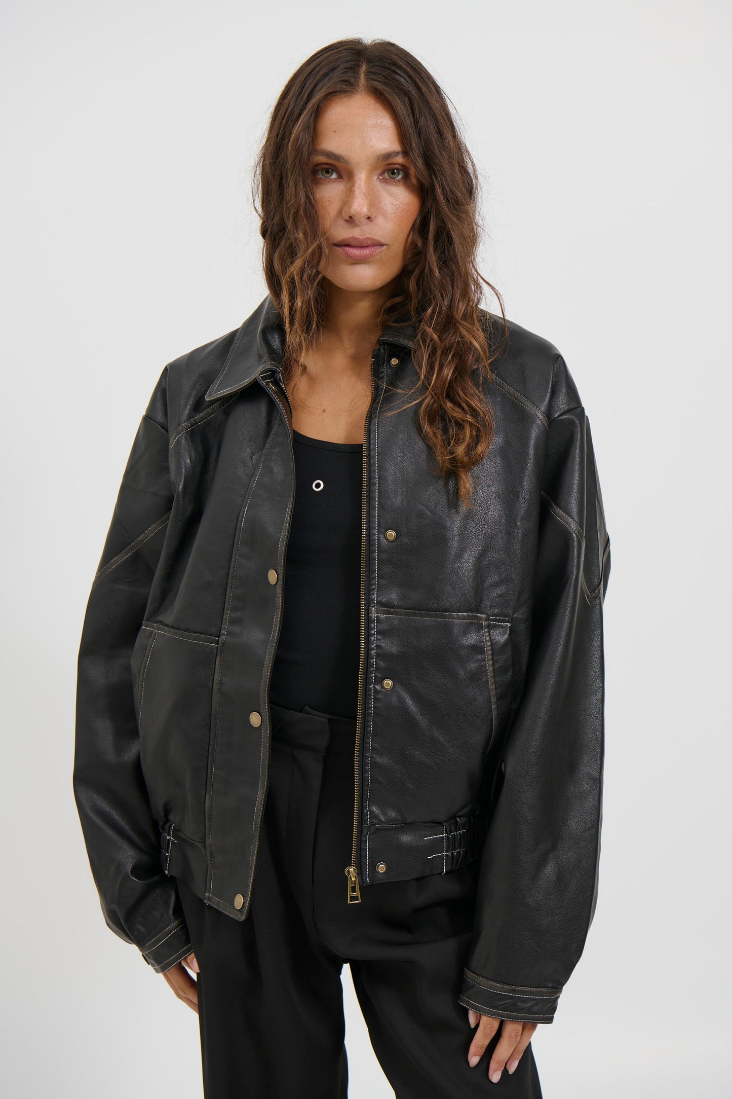 Jorja Bomber Jacket Vintage Black