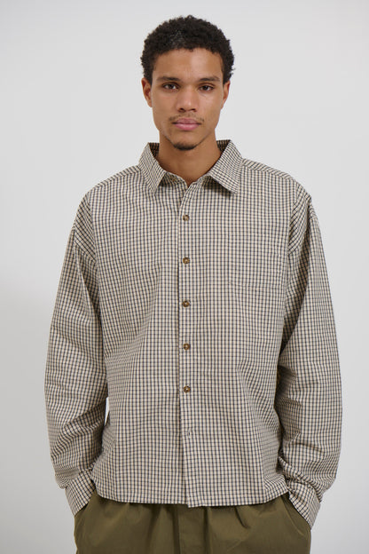 Brooklyn Check Shirt Ivory