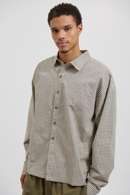 Brooklyn Check Shirt Ivory