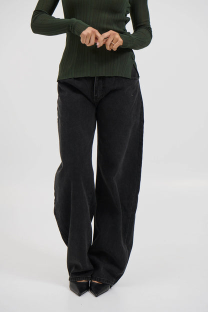 Horseshoe Denim Washed Black