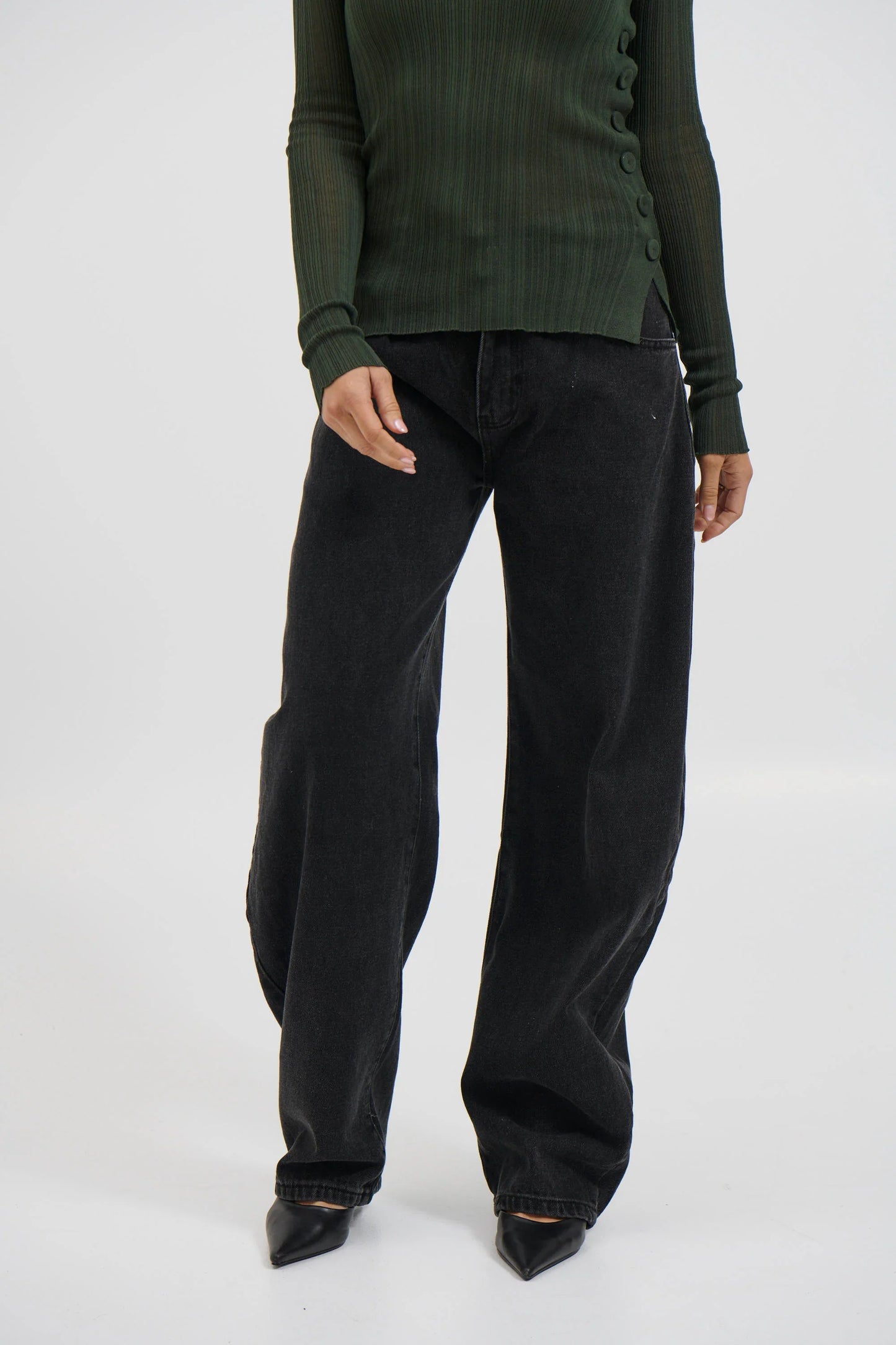 Horseshoe Denim Washed Black