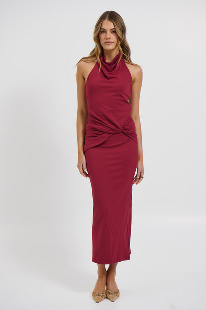 Darling Maxi Dress Wine